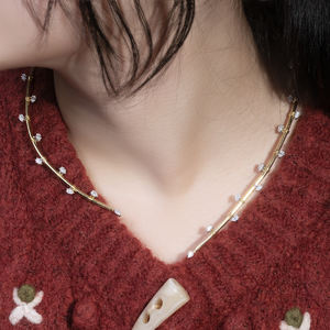 Collier en argent 925 plaqué or avec moissanite taille poire, bijou tendance, pendentif chaîne en moissanite, collier diamant - Product Image 3