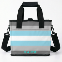 Sac isotherme pliable arc-en-ciel pour déguisés, sac à déjeuner isolé pour le travail, le camping, étanche et anti-fuite avec bandoulière