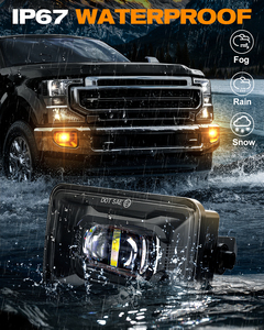 Nuevas luces de conducción antiniebla Led con ámbar DRL LED lámpara antiniebla de conducción para <span class=keywords><strong>Ford</strong></span> F150 2015-2019 luz antiniebla lámpara de conducción de parachoques - Product Image 5