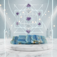 Vente en gros de plaques d'onyx bleu, agate, cristal naturel brut, pierre polie, tranche, plaque pour la décoration de la maison selon le Feng Shui