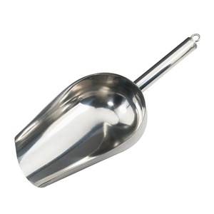 Cuchara de acero inoxidable con anillo para colgar, grado 201, para servir té helado, café, arroz, harina, palomitas de maíz - Product Image 2