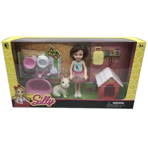 おもちゃプラスチックおもちゃホット販売卸売5.5 "サリ赤ちゃん人形ペットシリーズ