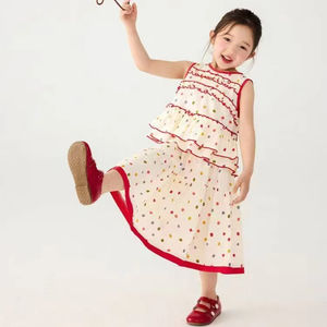 ชุดเดรสผ้าฝ้ายออร์แกนิคพิมพ์ลายดอกไม้สำหรับเด็กผู้ชายเสื้อผ้าฝ้ายออร์แกนิกนุ่มออกแบบได้ตามต้องการเป็นมิตรกับสิ่งแวดล้อม - Product Image 1