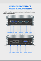 PC Industrial Integrado Sin Ventilador, 2 Puertos LAN/USB, Pantalla HD/VGA, 2 Puertos COM, 16 GB de RAM, SSD de 256 GB, Procesador M.2 N150, Servidor Linux