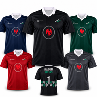 Camiseta de Fútbol Retro Personalizada al por Mayor, Camiseta de Fútbol con Cuello Polo, Sublimada, Vintage, Unisex, Uniforme de Fútbol para Equipos, 100%