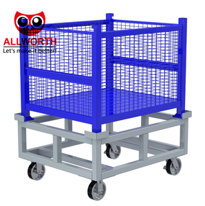 Nhiệm Vụ Nặng Nề Có Thể Gập Lại Dây Lưới Pallet Lồng Cho Công Nghiệp Lưu Trữ - Product Image 2