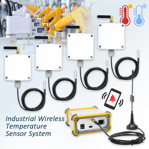 Sensor de Suelo para Agricultura, 4 Conjuntos de Sensores de Temperatura Inalámbricos por Radiofrecuencia, Registrador Inalámbrico 4G - Product Image 1