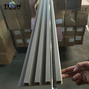 <span class=keywords><strong>Plaque</strong></span> <span class=keywords><strong>murale</strong></span> en <span class=keywords><strong>PVC</strong></span> Lambrin pour intérieur et extérieur, panneau mural en <span class=keywords><strong>PVC</strong></span>, revêtement WPC pour décoration extérieure - Product Image 5