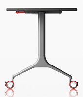 Table de conférence moderne multifonctionnelle en panneaux de bois durables avec pieds en métal pour le bureau, l'école et l'hôpital