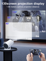 Salange 2023 1280*720P Resolución Smart Android 11 Proyector HY300 2,4G + 5G Conexión inalámbrica ultra rápida 4K Projecteur