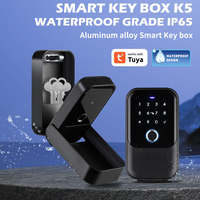Lifelibero Tuya BLE Boîte de Sécurité Intelligente pour Clés, Étanche, en Bois, pour Porte, avec Cloud, Code PIN et Empreinte Digitale