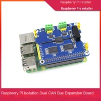 Carte d'extension CAN bus double canal Raspberry Pi 4B de 4e génération avec module SPI de communication CAN isolé STM32