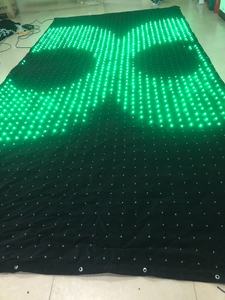 Giai đoạn linh hoạt LED <span class=keywords><strong>Video</strong></span> rèm treo lên <span class=keywords><strong>Backdrop</strong></span> đám cưới LED nhung rèm LED sân khấu Tường rèm - Product Image 6