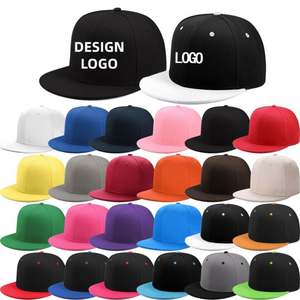 Gorra de béisbol clásica con visera plana, ajustable, de alta gama, estilo moderno, de color liso, con logo personalizado - Product Image 1