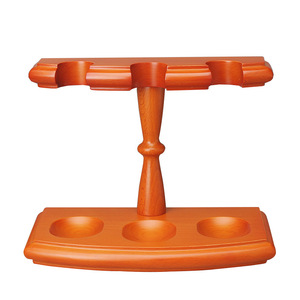 Wooden <b>Pipe</b> <b>Stand</b> 3 Position Roman Style Upright Solid Wood Tobacco <b>Pipe</b> Holder - Product Image 5