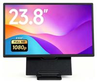Moniteur portable ultra-fin IPS LCD 1080P de 23,8 pouces en gros, double écran extensible Type-C pour ordinateurs portables et usage professionnel