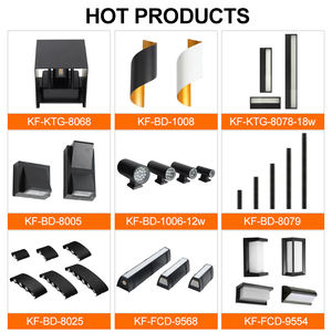 Usine directe Hôtel Village décoration intérieure extérieure haut et bas 6w 10w noir aluminium mur LED lumière - Product Image 5