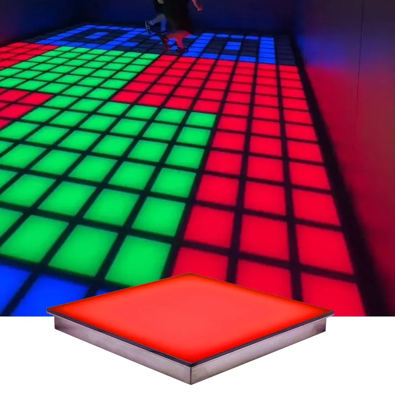 Attivare il gioco interattivo Led piano luci quadrate attivo gioco Led per sala giochi