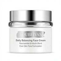 Crème Équilibrante Quotidienne Visage au Niacinamide et Arbutine – Lotion Unifiante Teint 50g – Marque Privée OEM
