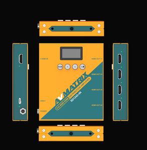 Répartiteur <span class=keywords><strong>HDMI</strong></span> Avmatrix SD1242-4K HD 4K60 4 ports 1 entrée 4 sorties Amplificateur de distribution audio vidéo pour la diffusion, la visioconférence - Product Image 2