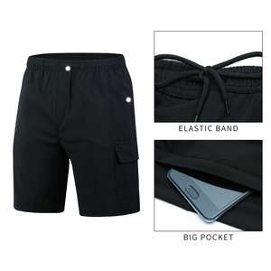 Pantalones Cortos Cargo para Hombre, Directo de Fábrica, Cintura Elástica, Secado Rápido, Bolsillos Laterales, Ligeros, Casuales para Exteriores, Servicio OEM ODM - Product Image 2