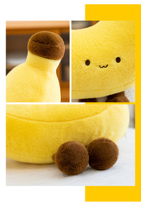 M Novelty Cartoon Long Leg Banana Plush Throw Pillow Skin-Friendly Soft PP Cotton Filling Home Decor Gifts - Product Image 4
