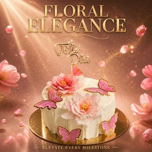 Kit de 8 Adornos para Pastel de Feliz Día del Padre en Español, Decoración de Flores de Peonía de Seda y Mariposas para el Día de <span class=keywords><strong>la</strong></span> Madre, Aniversario o Fiesta - Product Image 5