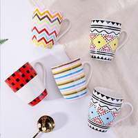 Vente en gros de tasses à thé en porcelaine blanche brillante de 11 oz, 12 oz et 15 oz, avec logo personnalisé imprimé, mug à café en céramique pour cadeaux souvenirs