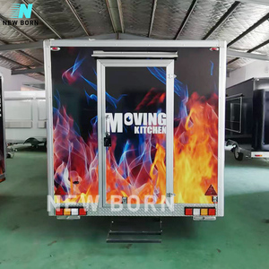 Carrito de aperitivos para perritos calientes móvil personalizado, camión de comida con pollo frito, pizzería, cocina totalmente equipada, remolque de concesión a la venta, barato - Product Image 4