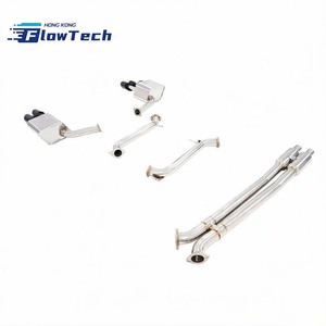 ระบบท่อไอเสีย Valvetronic Catback วัสดุ 304 SS พร้อมปลายท่อแบบ Quad สำหรับรถ Porsche 970 Panamera 3.0T - Product Image 2