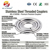 Medium Heavy Duty 2-Turn External Wire Spiral Retaining Rings Made of Carbon Steel and 302/316 Stainless Steel