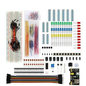 Kit <span class=keywords><strong>de</strong></span> <span class=keywords><strong>Componentes</strong></span> R3 para Proyectos <span class=keywords><strong>de</strong></span> Bricolaje, Kit Electrónico <span class=keywords><strong>de</strong></span> Iniciación con Caja <span class=keywords><strong>de</strong></span> Protoboard <span class=keywords><strong>de</strong></span> 830 Puntos <span class=keywords><strong>de</strong></span> Conexión - Product Image 2