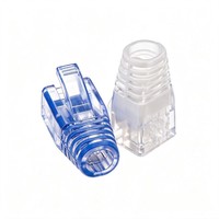 Protector de Cable RJ45 con Alivio de Tensión y Protección Antiflexión de PVC, Funda Protectora de Goma para Conector Modular (Disponible en Varios Colores)