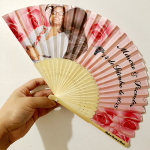 [Tôi là người hâm mộ của bạn] Quạt bambu in thương hiệu cá nhân tùy chỉnh quà tặng thiết kế của bạn Quạt Giấy gấp đẹp - Product Image 4