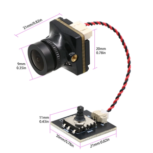 1200 TVL 1500 TVL กล้องดิจิตอลขนาดเล็กสำหรับกลางคืนเลนส์2.1มม. 5-35V PAL NTSC OSD ภายในสามารถปรับแบตเตอรี่ได้สำหรับโดรน FPV - Product Image 3