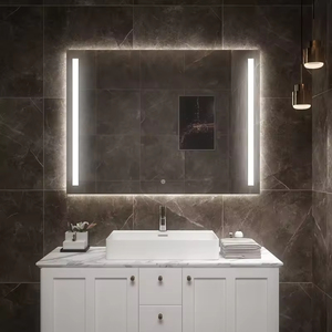 Espejo inteligente rectangular montado en la pared con luces LED 2025 modelo Hotel Mall baño espejo de tocador de moda versátil - Product Image 2