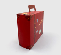 Conception de valise personnalisée, boîte d'emballage en papier, cadeau