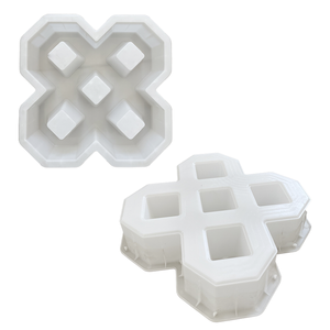 Moule de matériaux de construction en plastique, usine direct double huit caractères <span class=keywords><strong>brique</strong></span> d'herbe ciment - Product Image 1