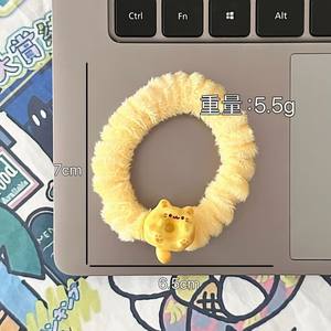 Cintas para el pelo de felpa blanca de alta calidad para mujer, venta al por mayor de fábrica, diseño de gatito de dibujos animados, banda de goma de estilo dulce, bandas para el cabello para niños - Product Image 5