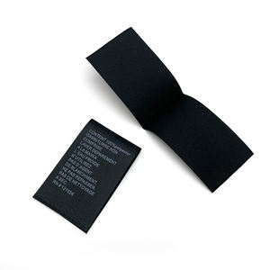 Proveedor de China Guangzhou Algodón Satinado Etiqueta Instrucciones Cuidado del lavado Satén Etiqueta de la ropa Poliéster Etiqueta de cuidado Algodón - Product Image 3