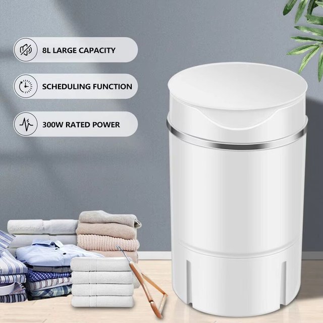 Small Portable Electric Washing and Drying Machine 4.5KG Mini Semi Automatic Washing Machine with UV Antibacterial Care