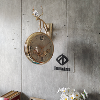 Jam Dinding Rustic Besar 50X40CM, Modern, Dapat Disesuaikan, Dekorasi Ruang Tamu Mewah, Dropshipping, Minimalis, RoHS WEEE