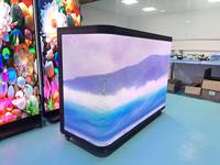 P2.5 GOB Table de DJ portable à LED, façade d'écran vidéo, mur d'affichage pliable pour DJ, pour discothèque, scène, club de musique, événements