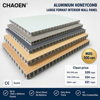 CHAOEN Panneau décoratif intérieur moderne personnalisé en aluminium alvéolaire de 9 mm, imperméable, pour mur