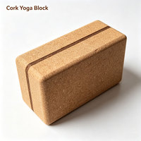 Bloque de Yoga de Corcho Tianlei, Alta Densidad, Antideslizante, Ecológico, Personalizable, para Pilates, Gimnasio, Estudio, Certificado FSC