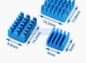 4th Generation <strong>Raspberry</strong> <strong>Pi</strong> 4b Anodized Color <strong>Heat</strong> <strong>Sink</strong> Motherboard Ic With Back Adhesive <strong>4</strong> <strong>raspberry</strong> <strong>Pi</strong> 4b - Product Image 3
