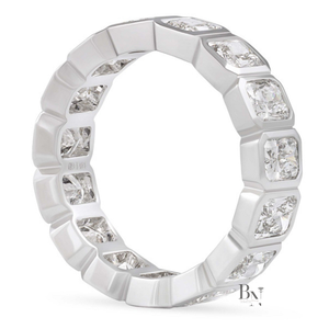 Bague de mariage élégante en or plaqué 14 carats avec diamant de laboratoire Elite pour femme, 4 carats, 5,5 mm de large, qualité supérieure - Product Image 3