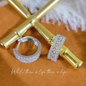 Pendientes de Oro de 18k de Lujo Xinfly, Juego de Joyería para Novia, Regalo de Boda con Diamantes, Hipoalergénicos y Duraderos para Piel Sensible - Product Image 2