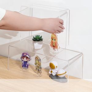 Marchio personalizzato a forma di U YJY per espositore in acrilico per negozi di scarpe arcobaleno/opzioni di colore chiaro - Product Image 4