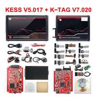 Programador ECU para coche y camión, herramienta de diagnóstico Kess V5.017 EU Red Kess 5.017 OBD2, K-TAG, kits completos